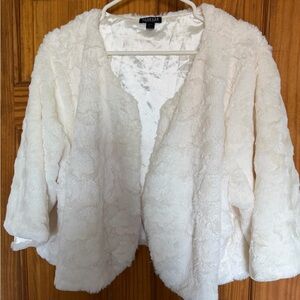Forever 21  white Faux Fur Jacket